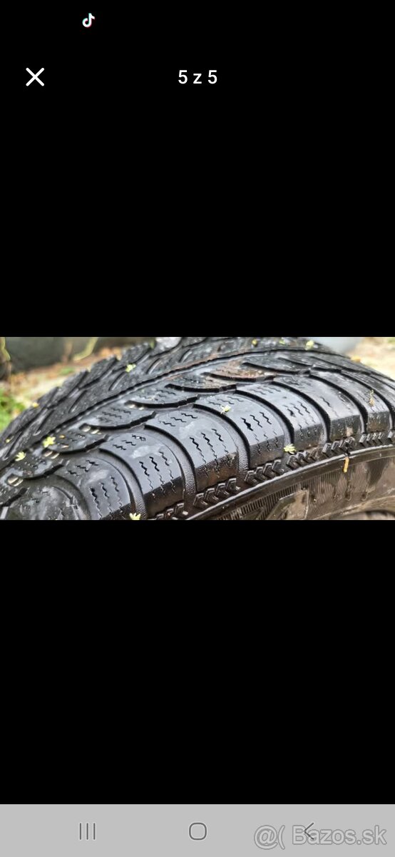 Predám komplet obuté 4X zimné pneo - 5
