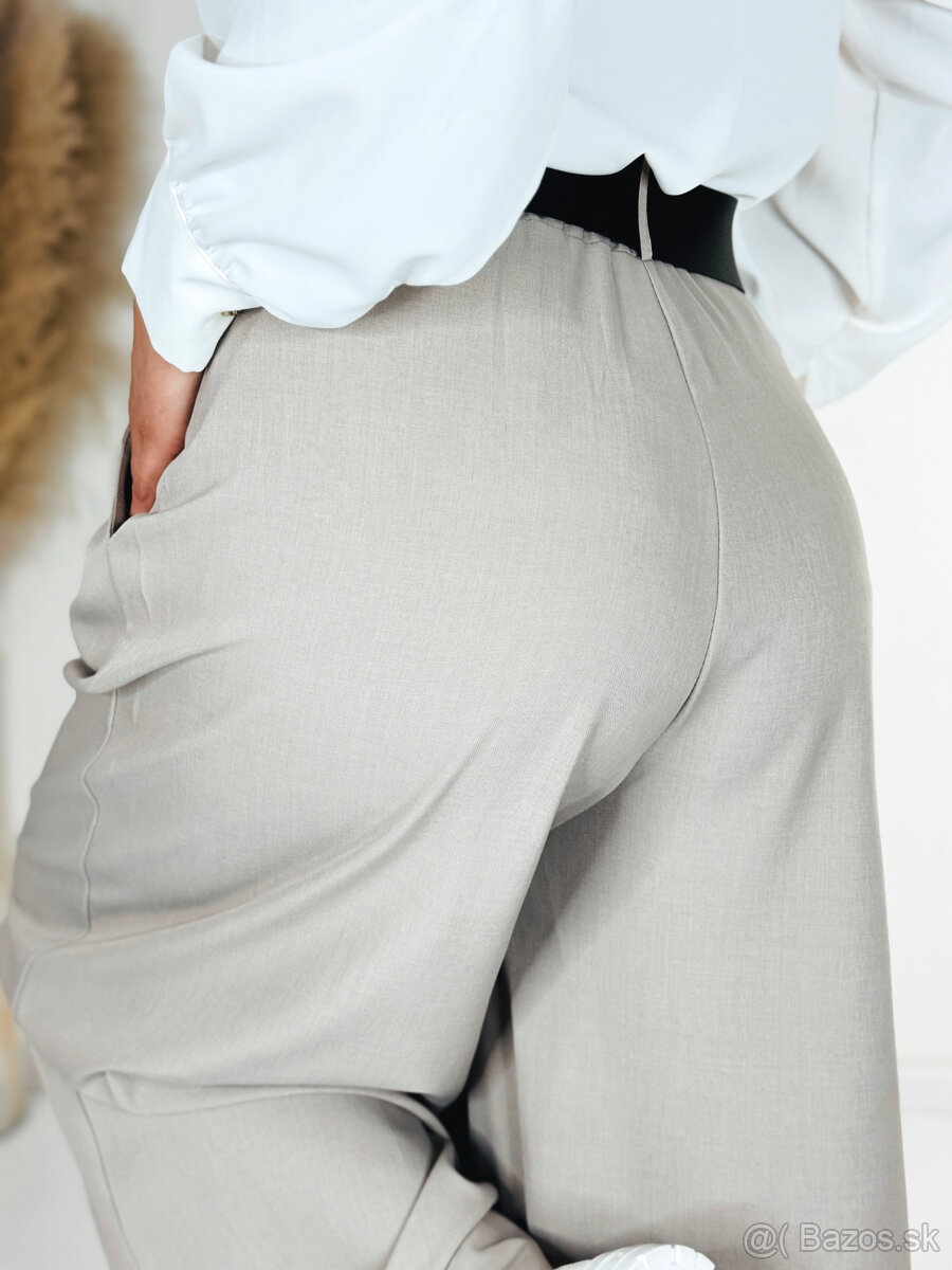 Dámske široké nohavice - 5