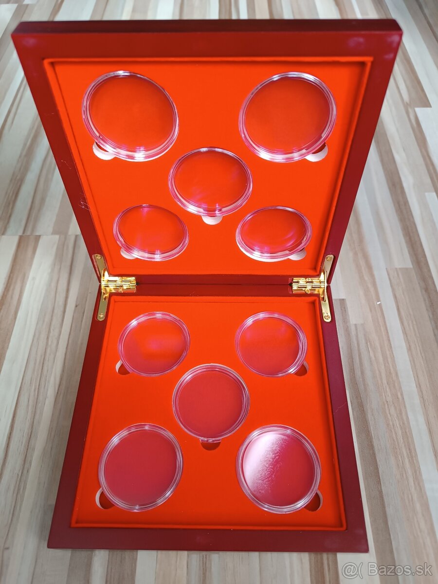 5€ mince, fauna a flóra, UNC, euro vlk,včela ,euro minca - 5