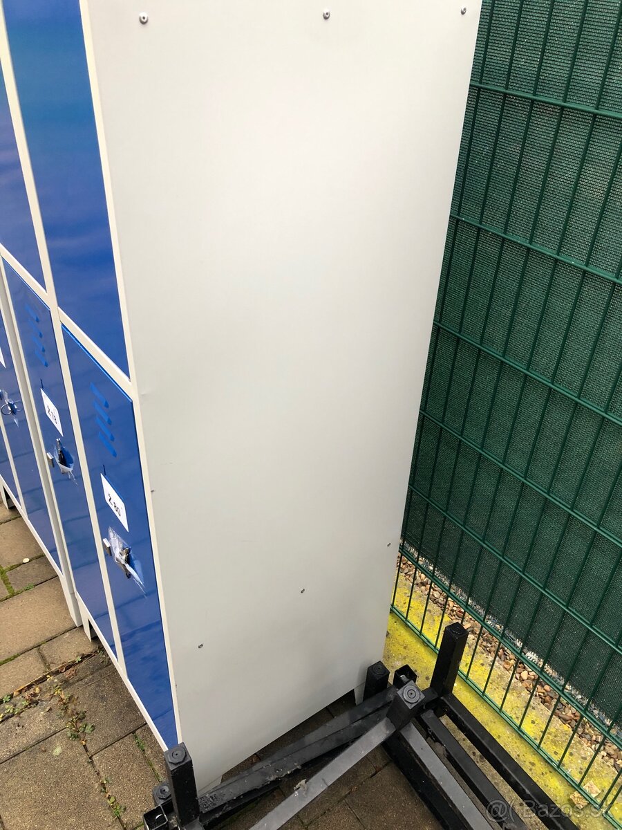 Kovová šatníková skrinka 60x49x180cm 4 boxy - 5