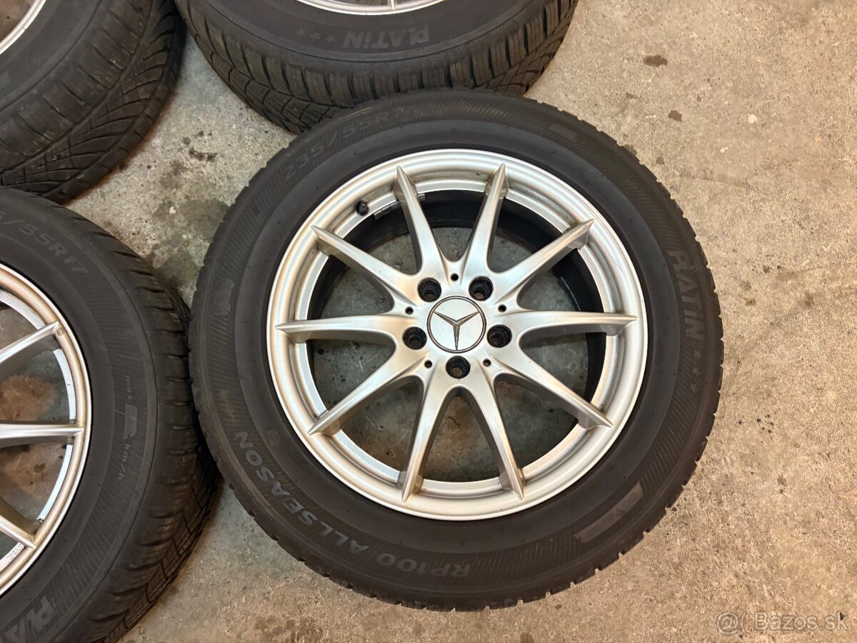 Celoroční alu Mercedes R17 235/55r17 - 5