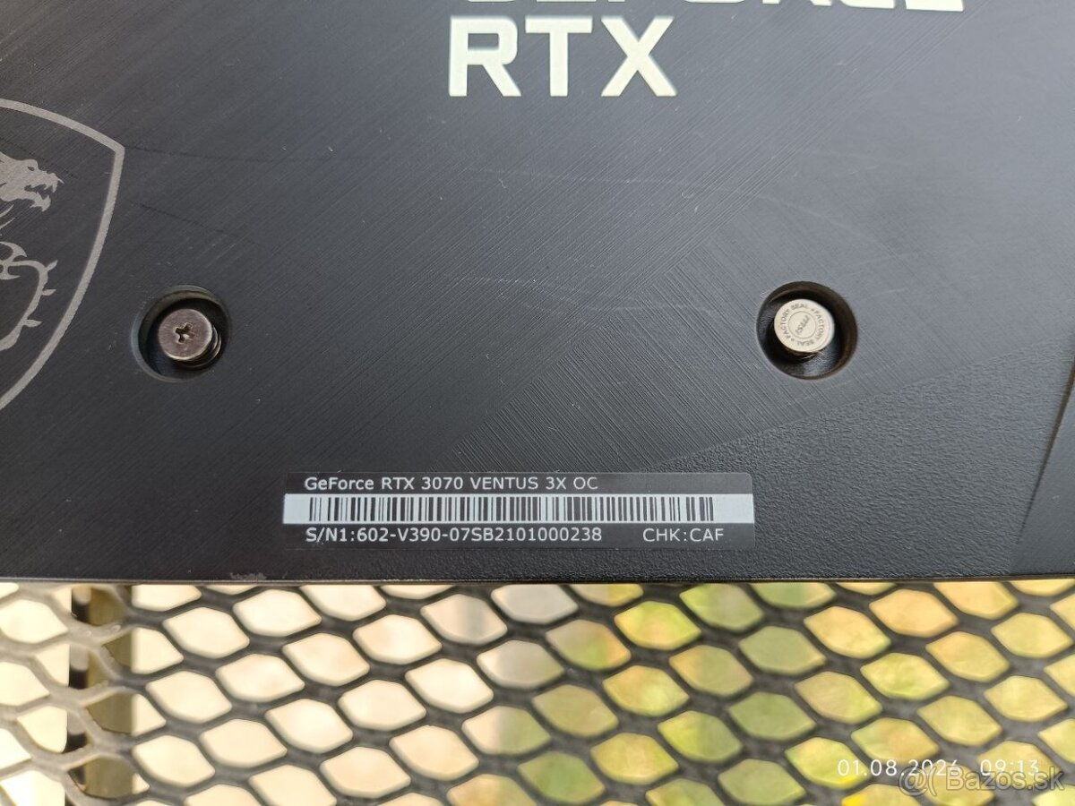 MSI GeForce RTX 3070 VENTUS 3X 8G OC - 5