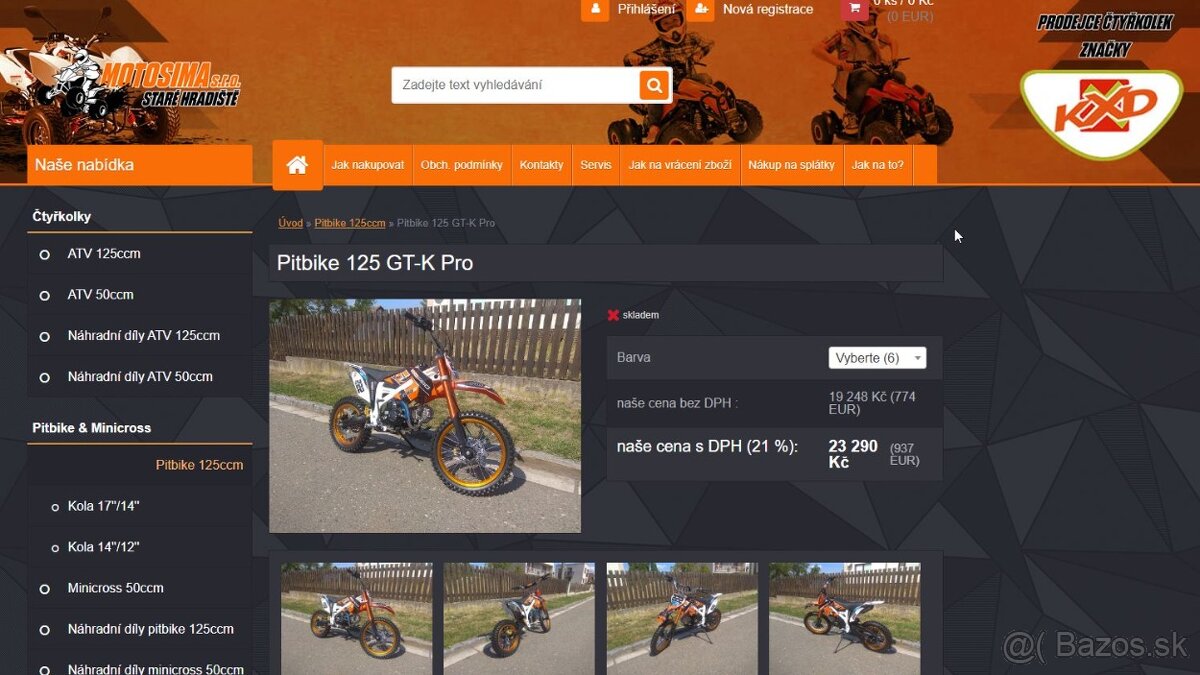 Pitbike 125 GT-K Pro 125ccm