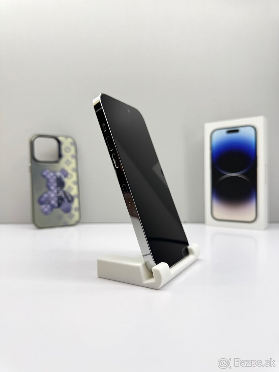 iPhone 14 PRO 128GB SILVER TOP STAV ORIGINÁL+PRÍSLUŠENSTVO - 5