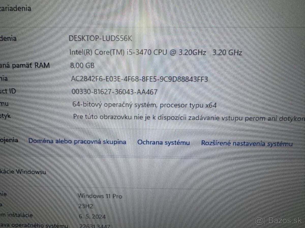Počítač Dell 3010.Intel i5-3470 4x3,20GHz.8gb ram.SSD 256G - 5