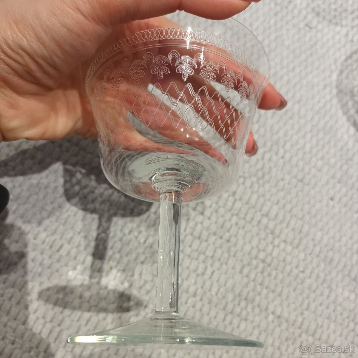 Elegantná sada edwardiánskych pohárov - 4ks - 5