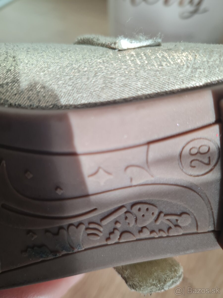 Zlate balerinky Nelli Blu 28 - 5