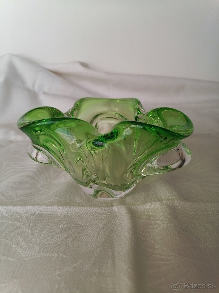 Hutné sklo - zelené - 5