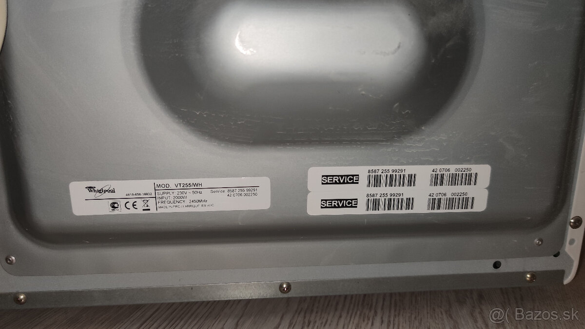 Whirlpool VT 255/WT mikrovlnna rura - 5