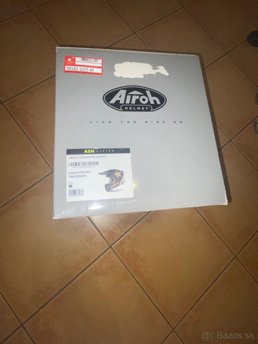 Helma Airoh Rockstar + okuliare 100%