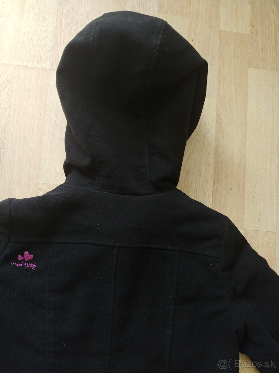 Damska flausova zimna bunda s extra velkou kapucnou, M - 5