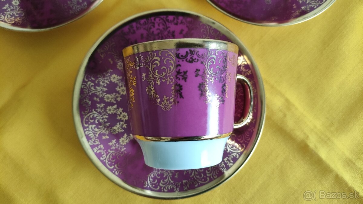 Kávová súprava, šálky Moritz Zdekauer Czechoslovakia - 5