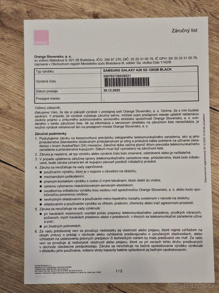 Samsung Galaxy A26 5G 6GB/128GB, záruka do 12/2027 - 5