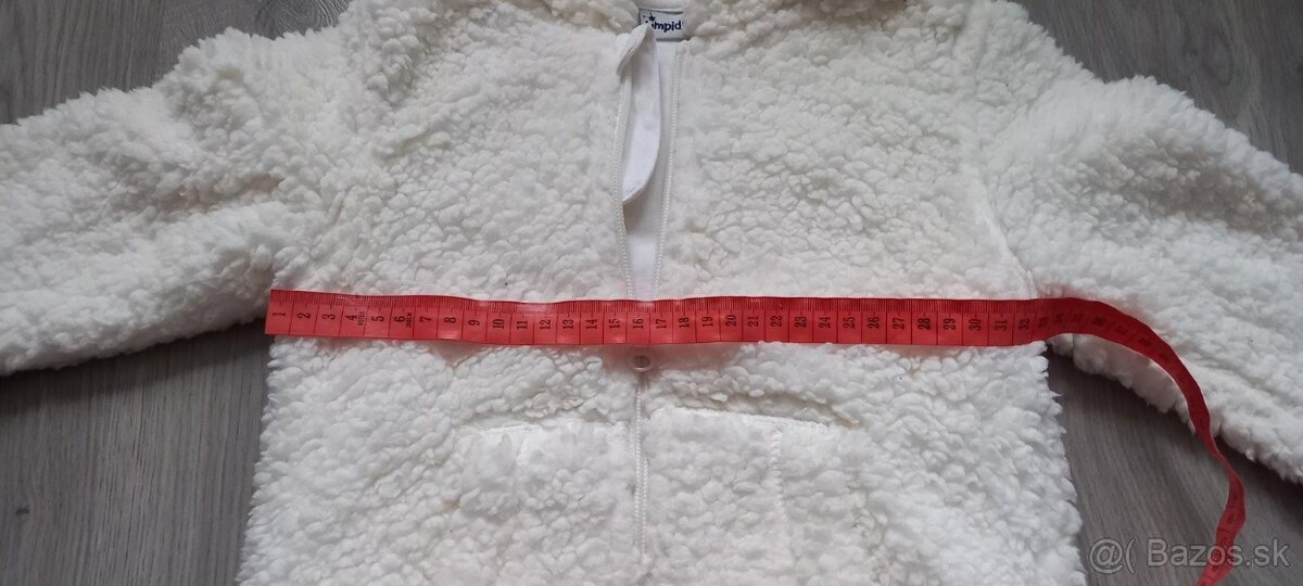 Dievčenská teplá mikina, 116cm Nová - 5