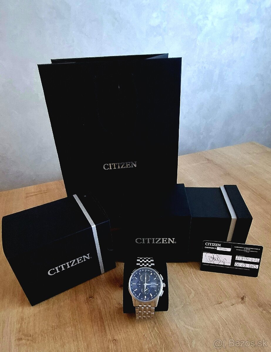 CITIZEN - Radio controlled H804, Eco-Drive, 43 mm modré - 5
