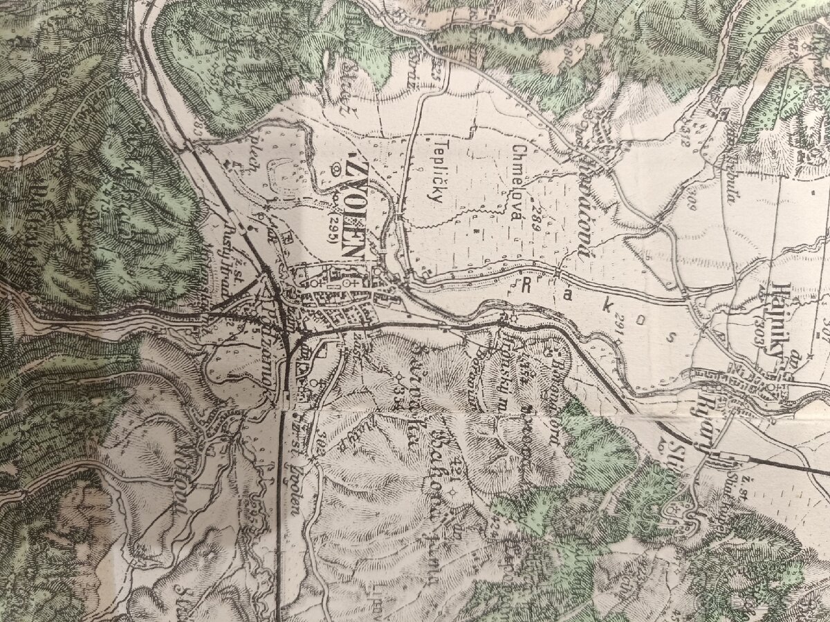 Stará vojenská mapa Zvolen, Sliač, Detva... - 5