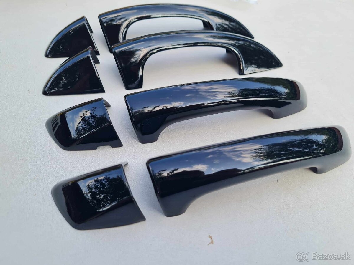 ČIERNE krytky klučiek - ŠKODA VOLKSWAGEN SEAT - 5