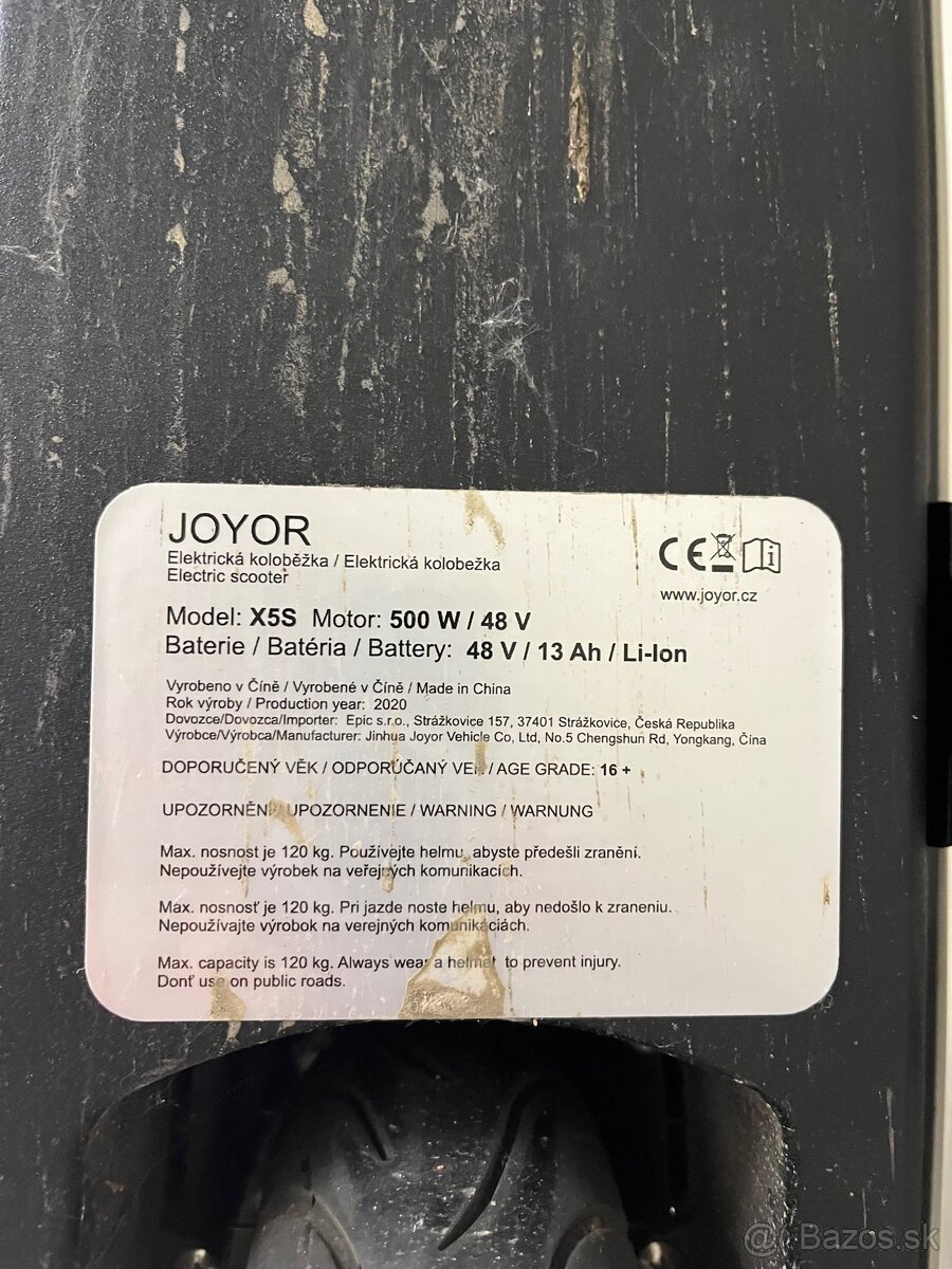 Elektricka Kolobezka Joyor X5S - 5