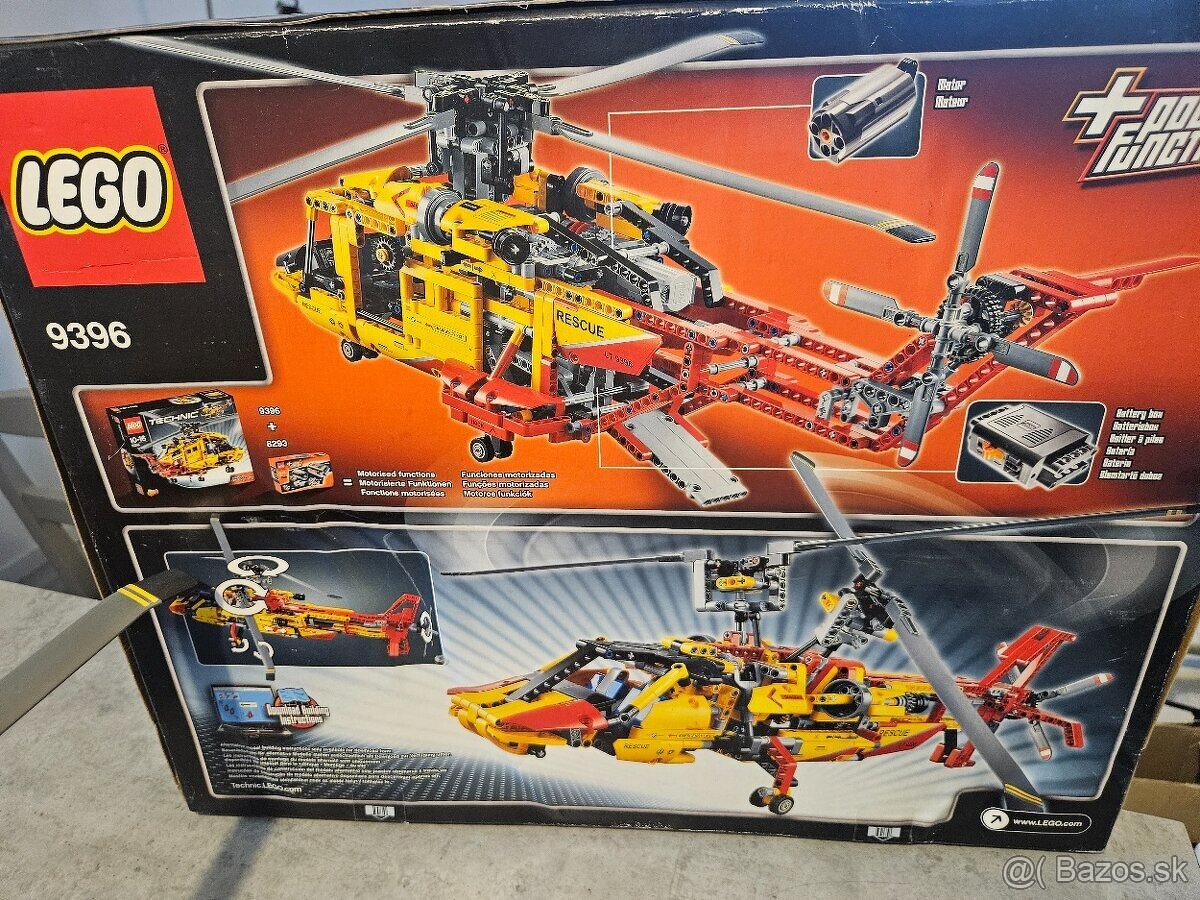 LEGO Technic 9396 Záchranný vrtuľník + motor - 5
