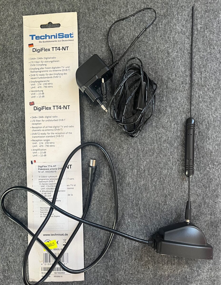 Anténa izbová VHF/UHF/DAB + TT4-NT LTE - 5