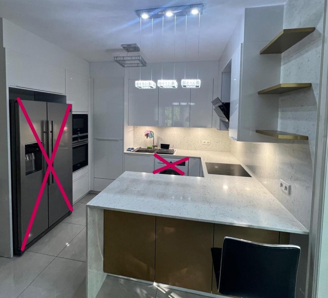 Moderná kuchyňa v bielom lesku KARIN - 5