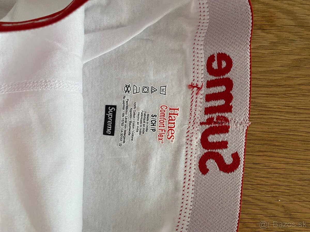 supreme boxerky biele veľ. S - 5