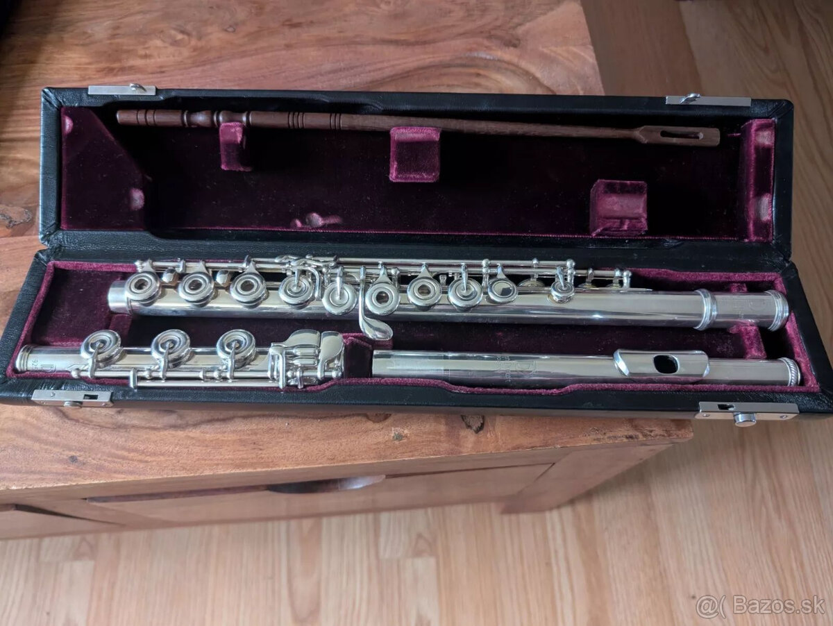 Ručne vyrobená flauta Lillian Burkart zo striebra 925Ag Elit - 5