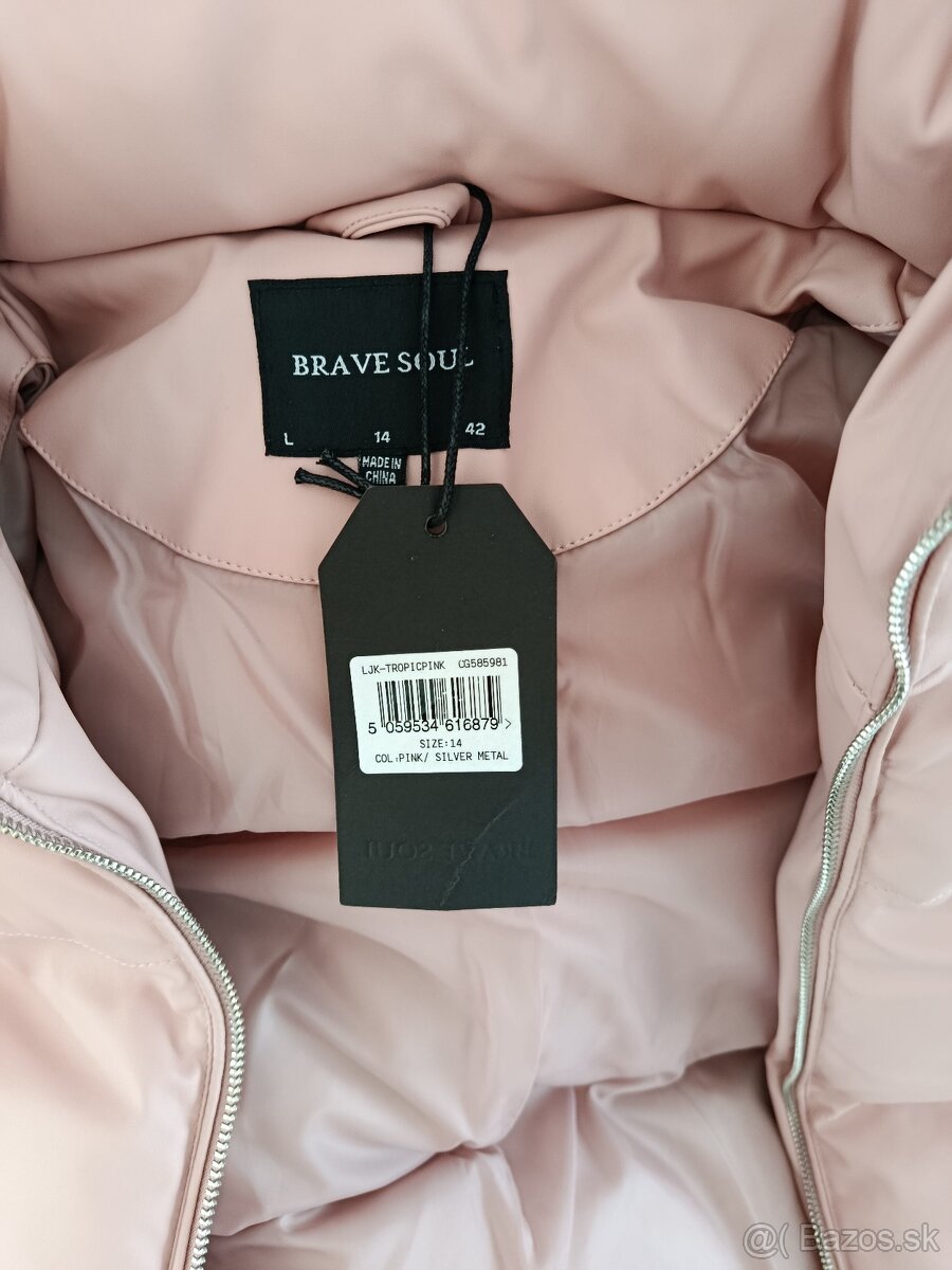 Dámska nová ružová bunda 42 - 5