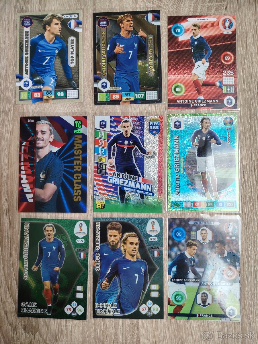 Griezmann, Suarez, de Jong - futbalové kartičky - 5