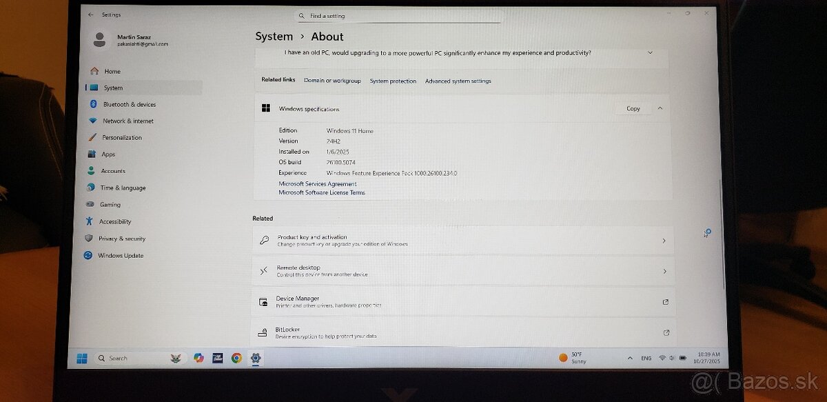 Herný notebook HP - Victus 15.6" Gaming Laptop - 5