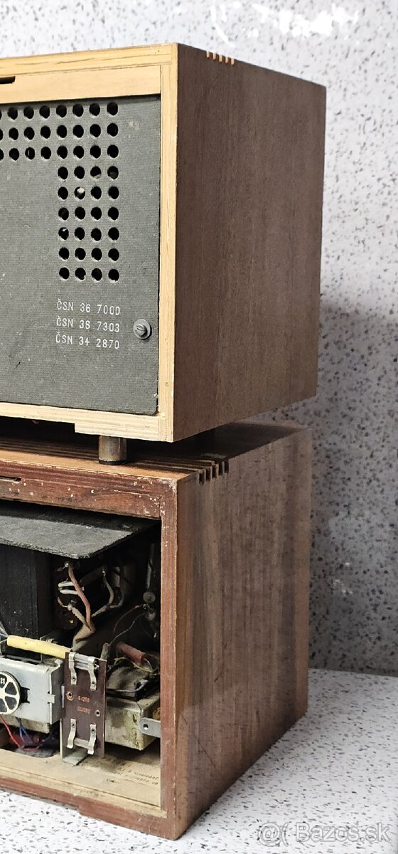 2x STEREODIRIGENT 》TESLA 538A 》Starožitné elektronkové radio - 5