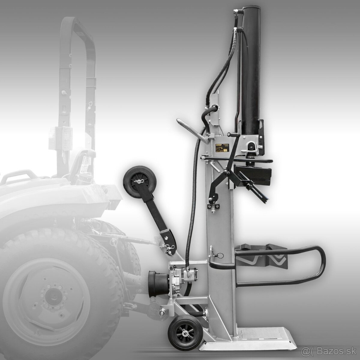 Štiepačka dreva Jansen TS-30, 30 t (PTO), stojaca, so zdvihá - 5