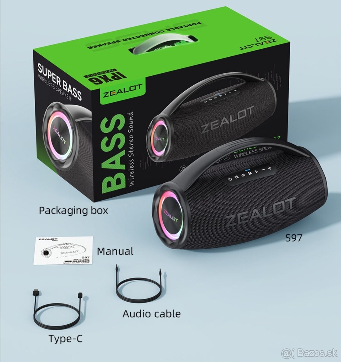 ZEALOT S97 Bluetooth reproduktor - 5