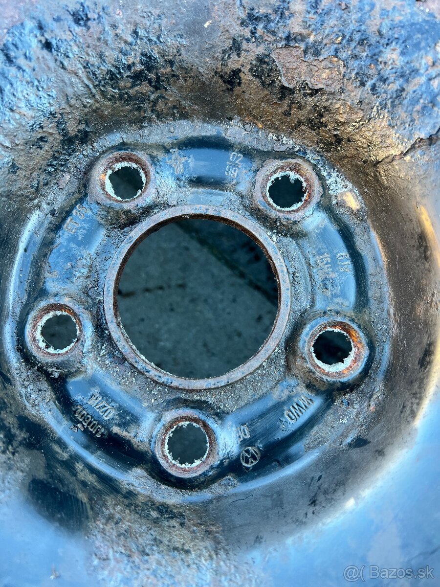 Plechové disky VW 5x100 R15 - 5