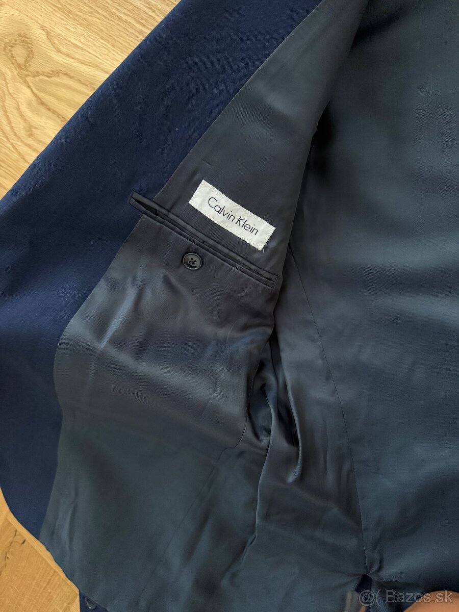 Pansky modry oblek Calvin Klein L - 5