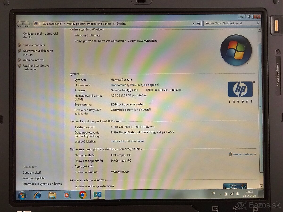 Notebook Hp compaq tc4400 - 5