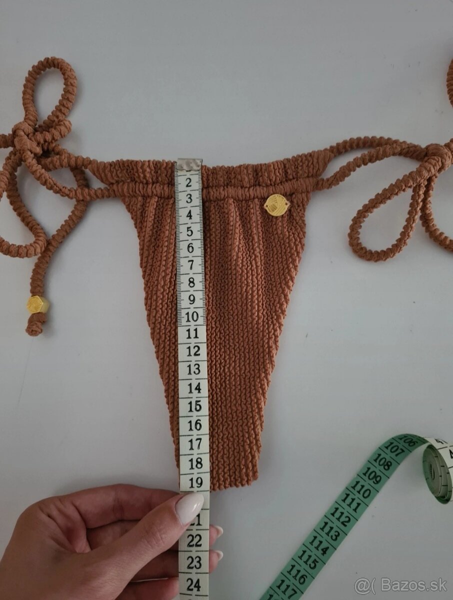 Hnede luxusne plavky Lemonky 3 ks - 5