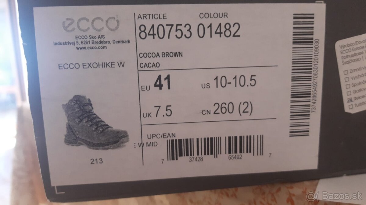 Predám dámsku koženú turistickú obuv značky mark ecco - 5