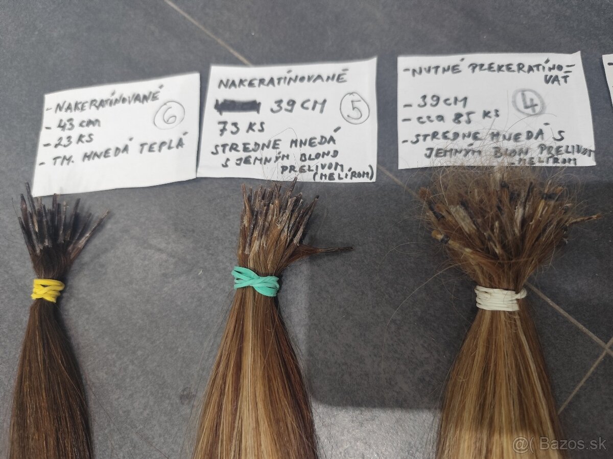 Predám ľudské vlasy na nadpájanie - 5