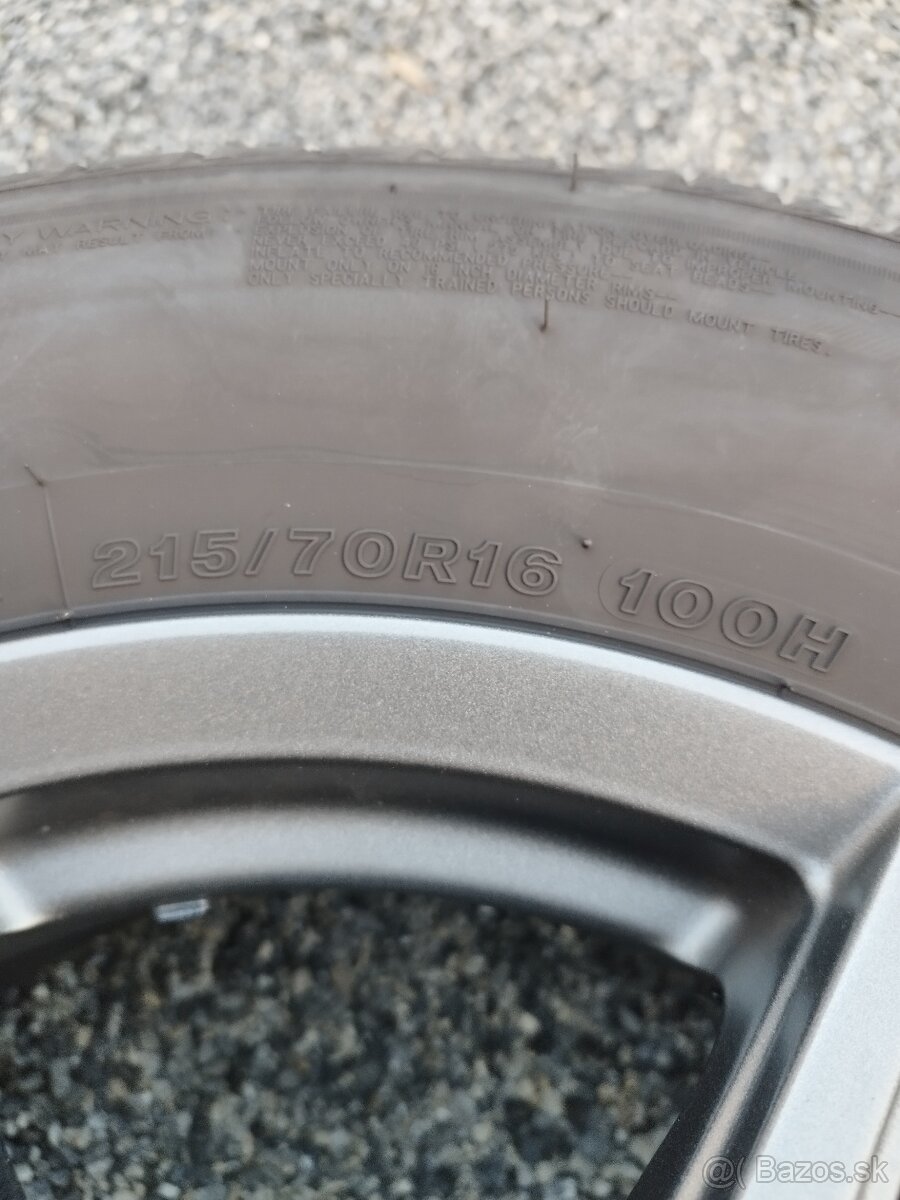 Letné pneu+ alu disky, 5x114.3, 215/70/R16 - 5