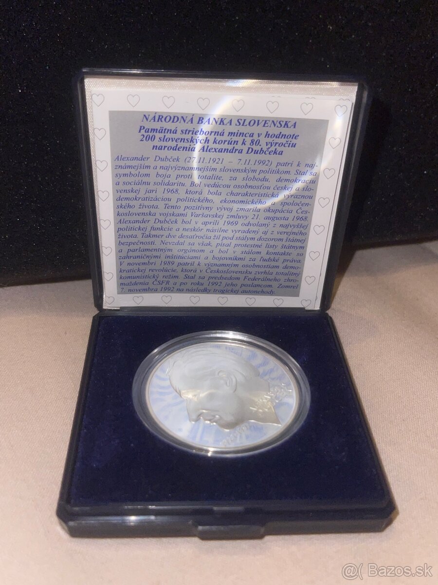 Pamätné strieborné 200 Sk v etui s certifikátom - proof - 5