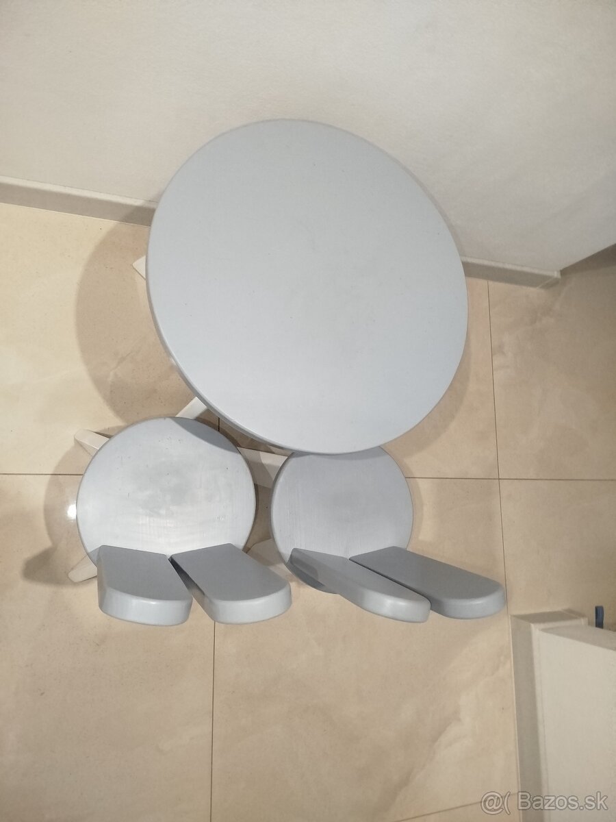 Detský stôl a stoličky zajko - 5