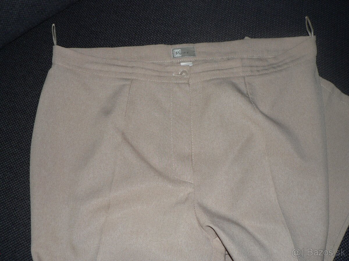 dámske béžové nohavice č.46 - 5