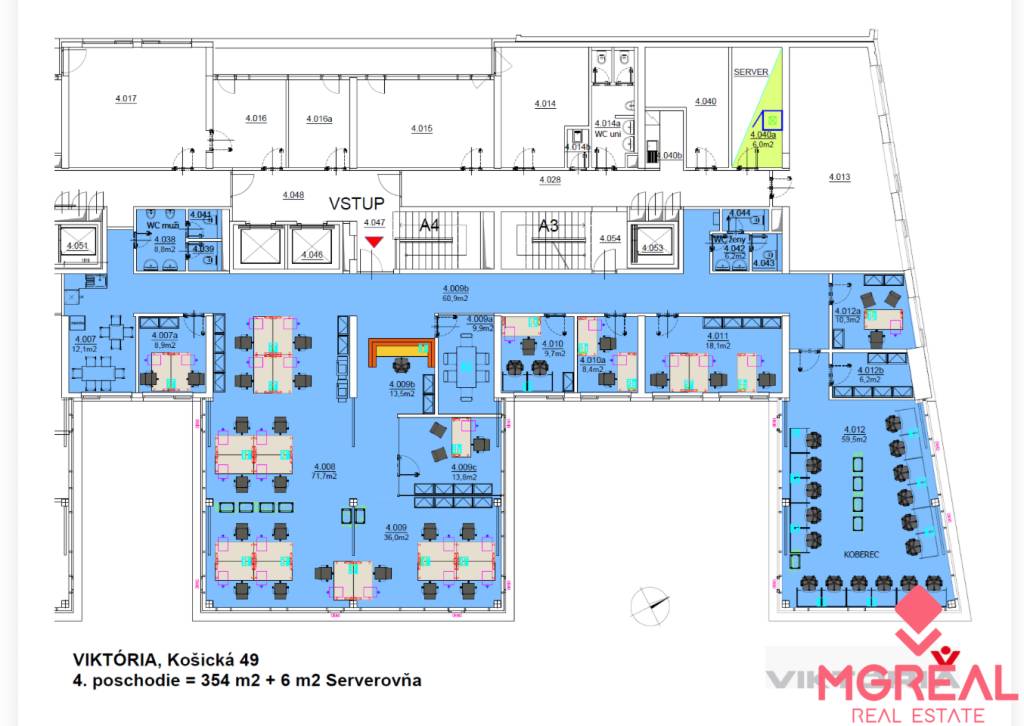 Reprezentatívne priestory 360m2, Viktória, Nivy - 5
