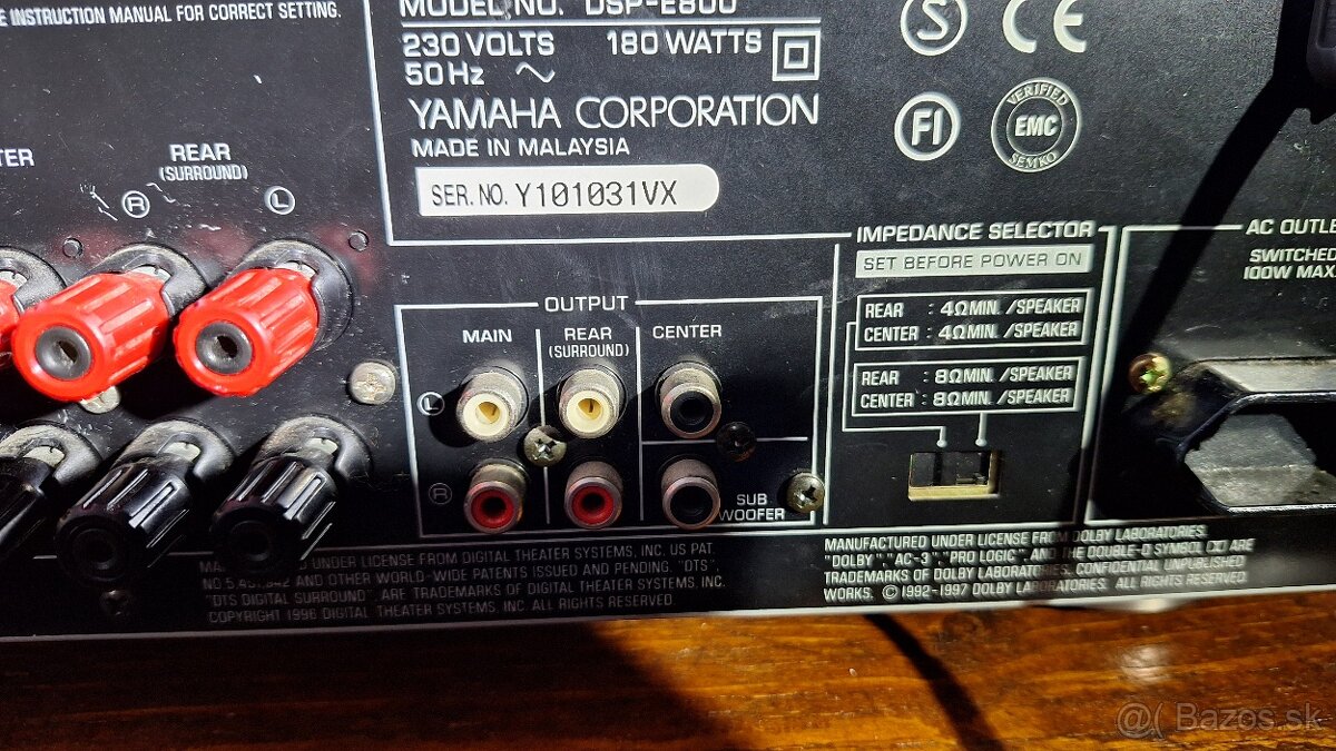 Yamaha DSP-E800 - 5