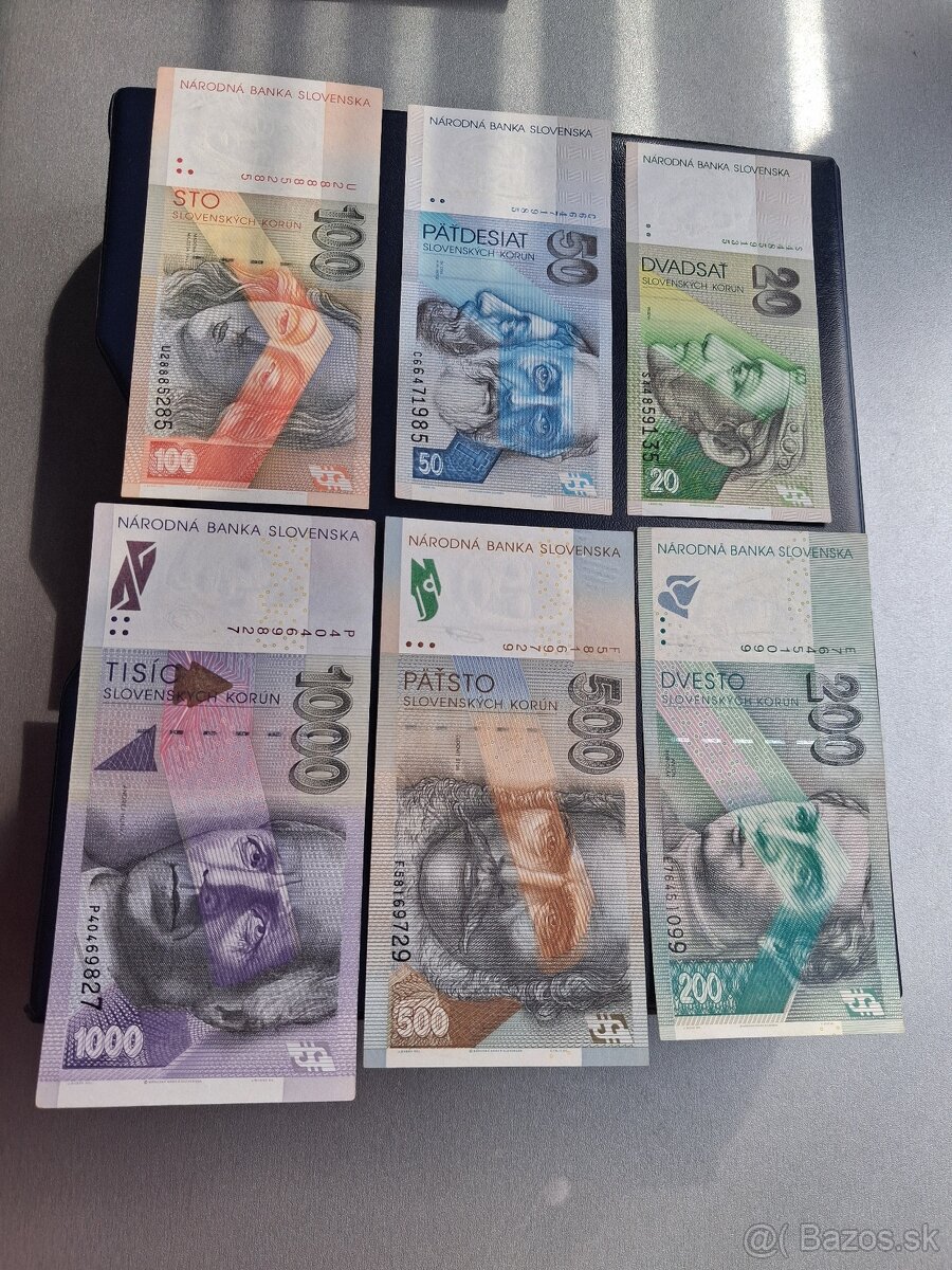Sada Slovenských bankoviek - 5