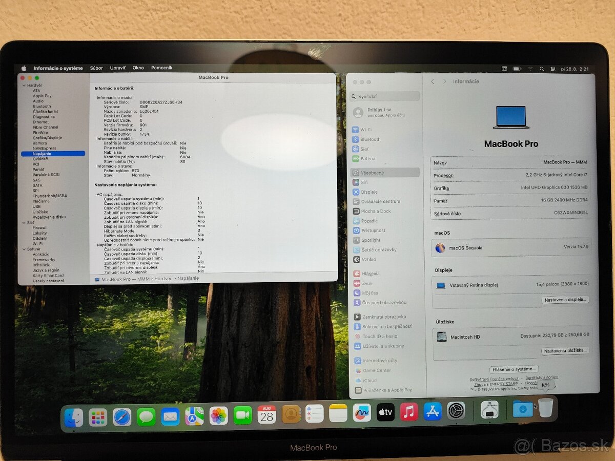 Apple MacBook Pro 15 (2018) | Intel Core i7 • 16 GB RAM • 25 - 5