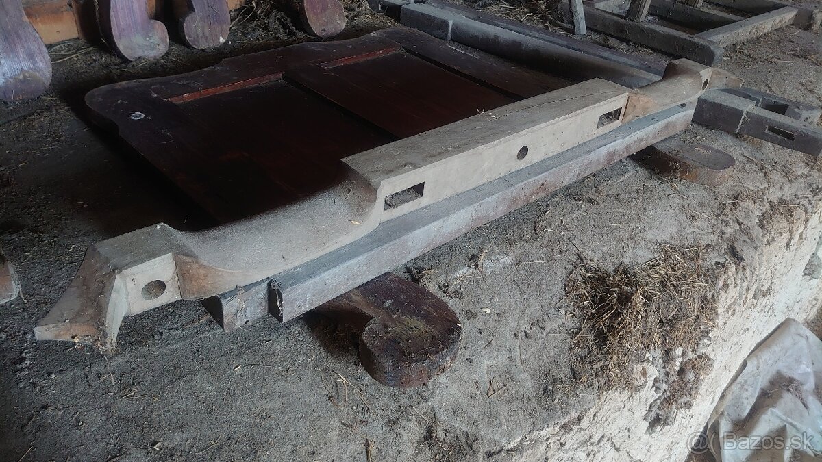 Tkáčsky stroj , Motovidlo,Kolovrátok, Drevený ponk - 5