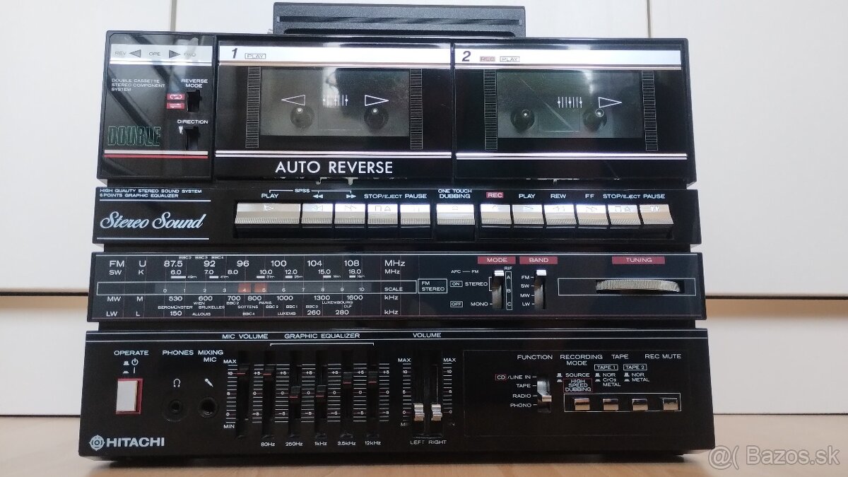 Predám Boombox TRK-W550E - Hitachi - 5