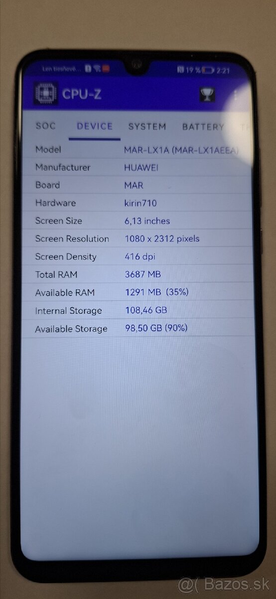 Predám mobilný telefón HUAWEI P30 Lite, 4Gb/128Gb - 5